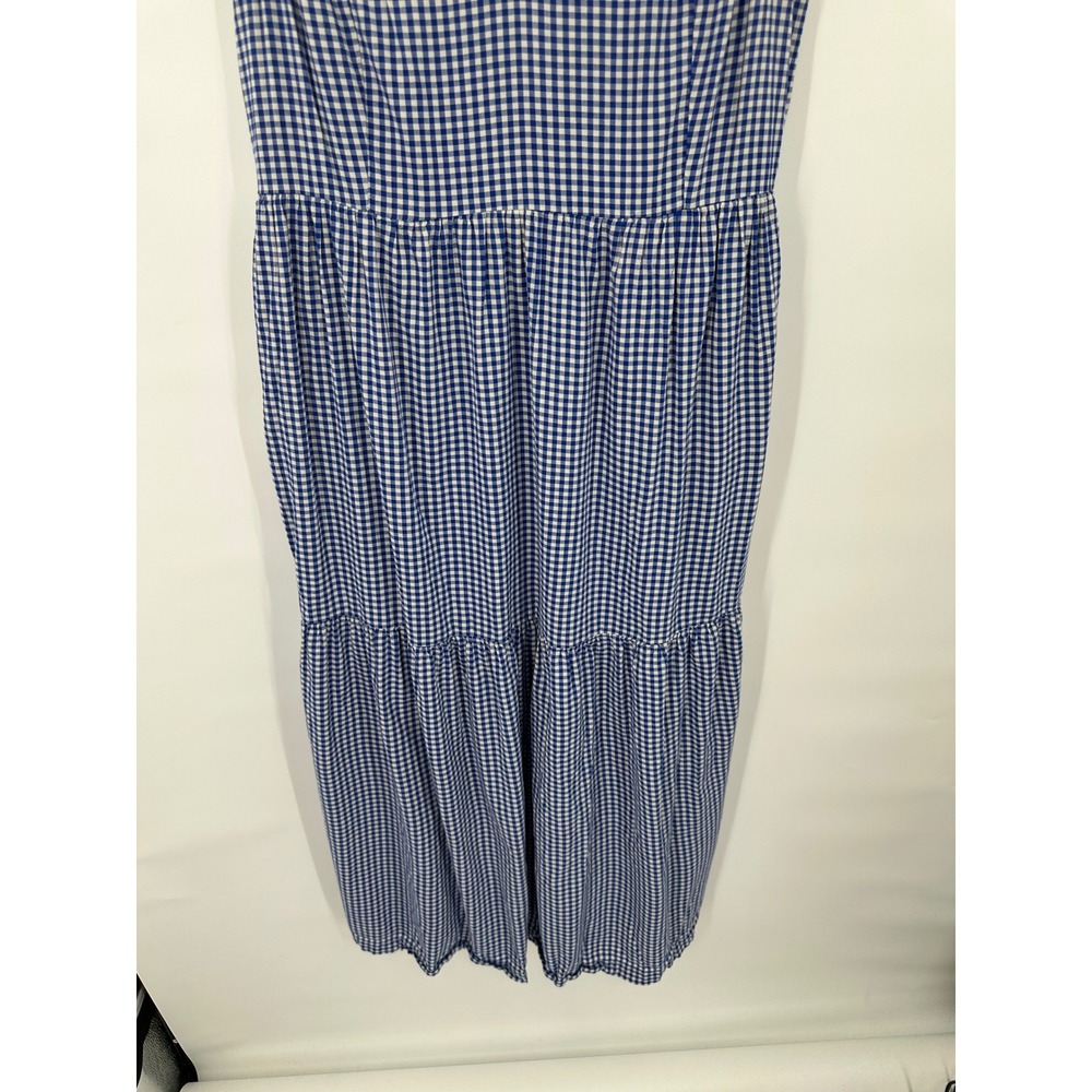 Old Navy Cami Dress Womens L Gingham Country Prairie Flowy Lightweight Boho - Picture 7 of 8
